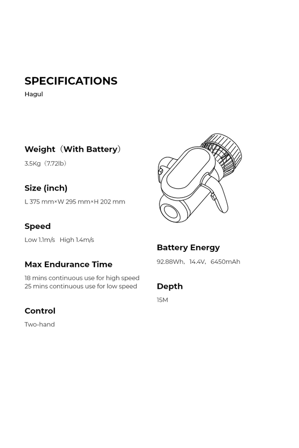 Sublue Hagul EZ Underwater Scooter