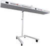 High intensity red light therapy device with horizontal stand.